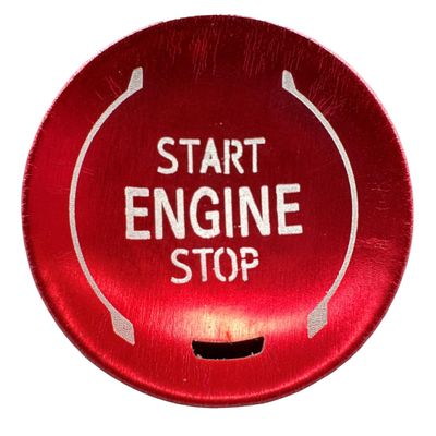 ruihe Engine Start Stop Cover Trim Fit for Chevy Silverado GMC Sierra 1500 2500HD 3500HD 2019 2020 2021 2022 2023 2024 2025 Accessories Red
