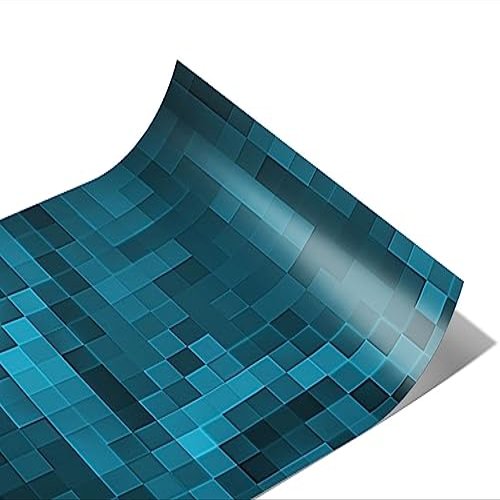 Rwraps Blue Pixel Argentinian Sadness Gloss Vinyl Film Wrap 59in x 3ft Vinyl Vehicle Car Film Sheet Roll