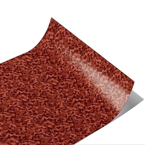 Rwraps Brown Camouflage Cinnamon Woodland Gloss Vinyl Film Wrap 59in x 20ft Vinyl Vehicle Car Film Sheet Roll