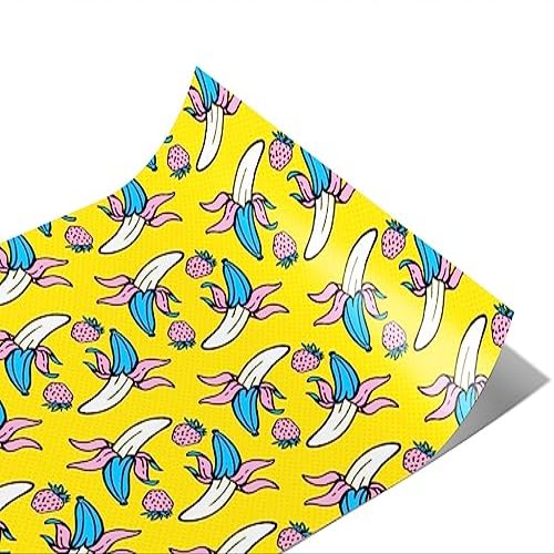 Rwraps Banana Pop Peel Gloss Vinyl Film Wrap 59in x 27ft Vinyl Vehicle Car Film Sheet Roll