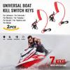 FSFY Kill Switch Key Lanyard, Boat Kill Switch Key Set For Johnson, For Evinrude, For, For Yamaha, For Suzuki, For Tohatsu, 2PC view 3