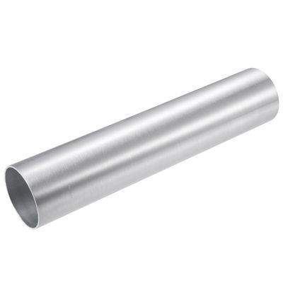 Motoforti Universal Straight Intercooler Pipe Air Intake Tube, 2.5" OD, 63mm OD, Length 11.8", 300mm Length, 6061 Aluminum Alloy, Silver Tone