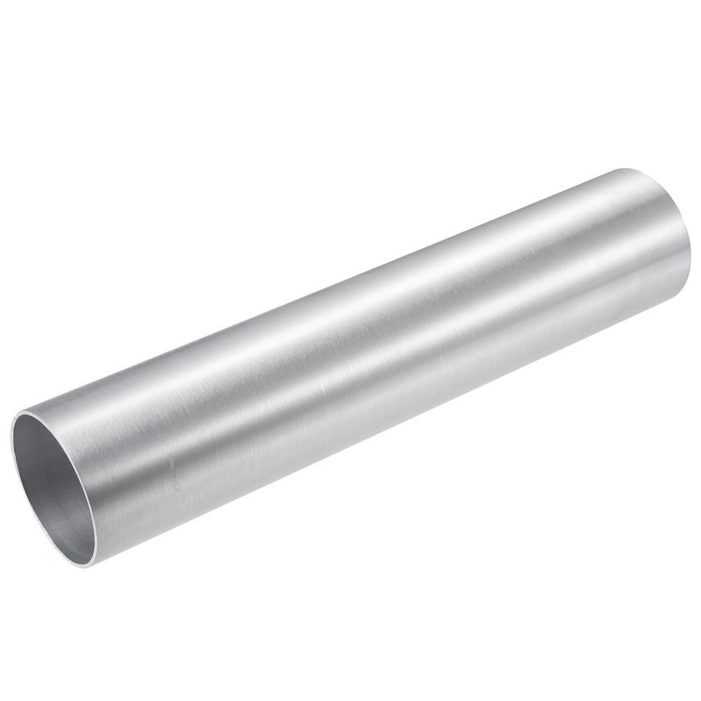 Motoforti Universal Straight Intercooler Pipe Air Intake Tube, 2.5" OD, 63mm OD, Length 11.8", 300mm Length, 6061 Aluminum Alloy, Silver Tone