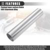 Motoforti Universal Straight Intercooler Pipe Air Intake Tube, 2.5" OD, 63mm OD, Length 11.8", 300mm Length, 6061 Aluminum Alloy, Silver Tone view 4