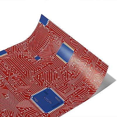 Rwraps Circuit Board Technology Hot Chips Gloss Vinyl Film Wrap 59in x 2ft Vinyl Vehicle Car Film Sheet Roll