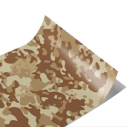 Rwraps Desert Camouflage Polar Flecktarn Matte Vinyl Film Wrap 59in x 14ft