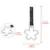 Q1-TECH, JDM Tsurikawa Ring Japanese Subway Train Bus Car Handle Sakura Flower Shaped Handle Hand Strap Rear Front Bumper Warning Rings Drift Charm Drift Bosozoku Car Accessory (White/BKL) view 3