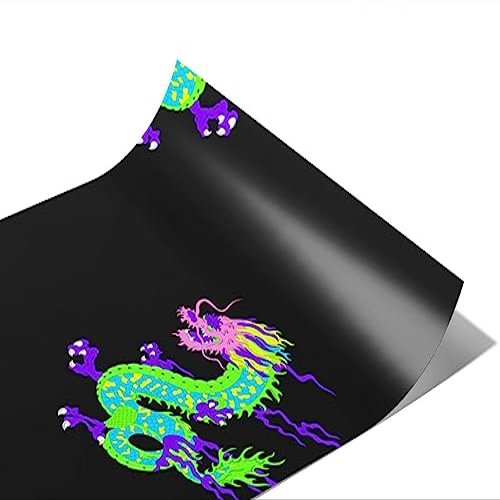 Rwraps Dragon Neon Aggression Gloss Vinyl Film Wrap 59in x 18ft Vinyl Vehicle Car Film Sheet Roll