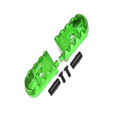GPM Upgrades Aluminum 7075-T6 Motorcycle Foot Pegs Set For 1/4 Promoto MX Motorcycle RTR FXRLOS06000/1/4 Promoto MX Motorcycle RTR FXRLOS06002 RC Car (Green)