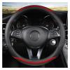 FUERU Car Steering Wheel Cover Set Car Steering Wheel Cover Four Seasons Leather Breathable Moisture Drainage Car Interior (Color : 1#) view 1