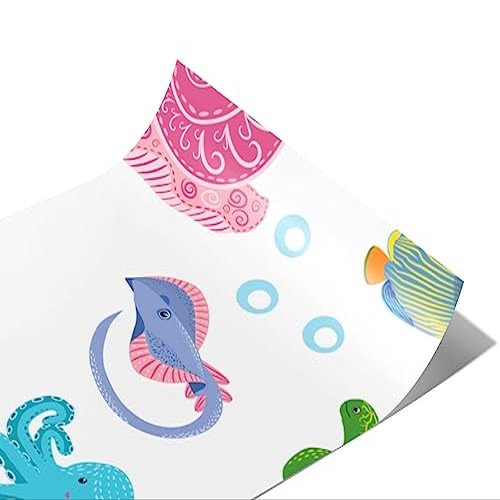 Rwraps Fish Pleasant Habitat Gloss Vinyl Film Wrap 59in x 6ft Vinyl Vehicle Car Film Sheet Roll
