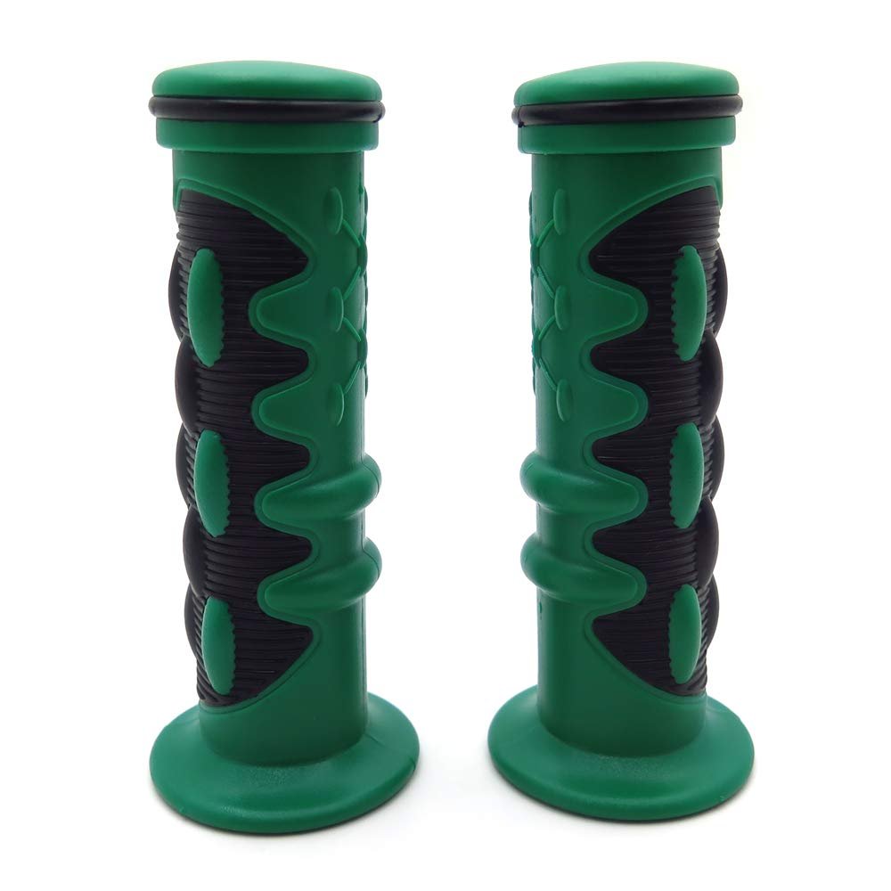 HTTMT- WATERCRAFTS Comfort Gel Style Grips GREEN Compatible with ATV QUAD WATERCRAFT BOMBARDIER JET SKI ATV RECON RINCON Brute Force Prairie GRIZZLY KODIAK (Left:7/8"/ Right:1")