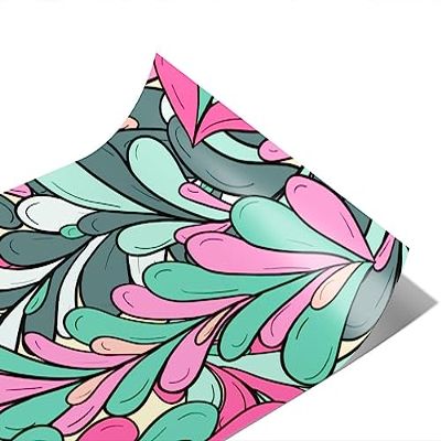 Rwraps Geometric Floral Busy Bushroot Matte Vinyl Film Wrap 59in x 14ft