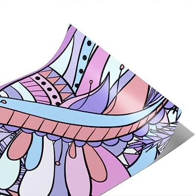 Rwraps Geometric Floral FAE Hideaway Gloss Vinyl Film Wrap 59in x 21ft Vinyl Vehicle Car Film Sheet Roll