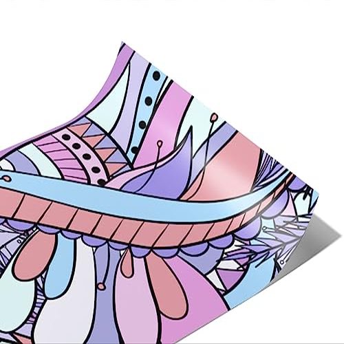 Rwraps Geometric Floral FAE Hideaway Gloss Vinyl Film Wrap 59in x 21ft Vinyl Vehicle Car Film Sheet Roll