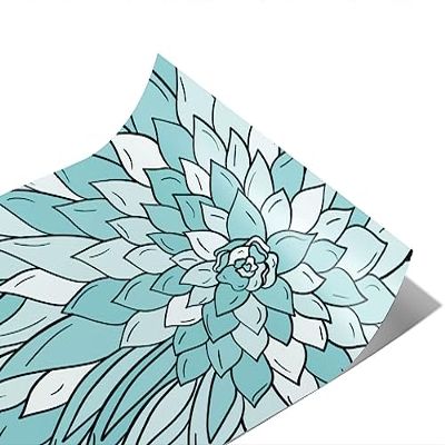 Rwraps Geometric Floral Crazy Chlorokinesis Gloss Vinyl Film Wrap 59in x 25ft Vinyl Vehicle Car Film Sheet Roll