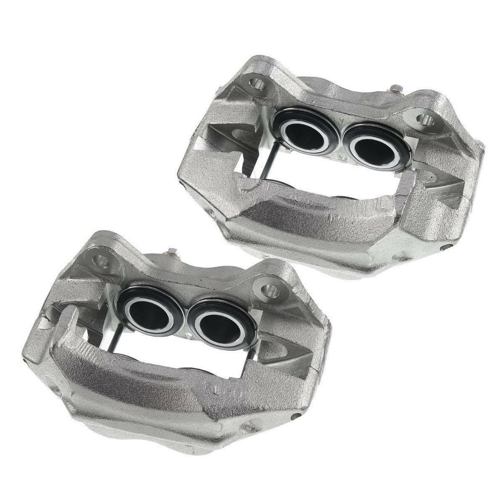 HDOZTOJI HDOZTOJI 2pcs Disc Brake Caliper Set Front Left Driver and Right Passenger Side Steel Without Bracket for Toyota for Tacoma 2.4L 1995-1998 & 2.7L/3.4L 1995-2004 Zinc Plated Silver