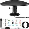 Digital RV TV Antenna Outdoor 360 Omni-Directional Reception, Long Range 4K HD Roof Mount RV Tv Antenna for Camper, Outdoor Smart Tv, Trailer, Campervan, Truck 120+ Miles, 16.4FT Cable, VHF & UHF view 1
