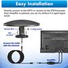 Digital RV TV Antenna Outdoor 360 Omni-Directional Reception, Long Range 4K HD Roof Mount RV Tv Antenna for Camper, Outdoor Smart Tv, Trailer, Campervan, Truck 120+ Miles, 16.4FT Cable, VHF & UHF view 4