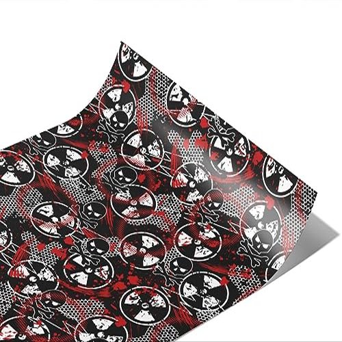 Rwraps Graffiti Radioactive Red Matte Vinyl Film Wrap 59in x 24ft Vinyl Vehicle Car Film Sheet Roll