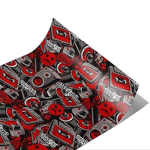 Rwraps Graffiti Long Run Matte Vinyl Film Wrap 59in x 25ft Vinyl Vehicle Car Film Sheet Roll