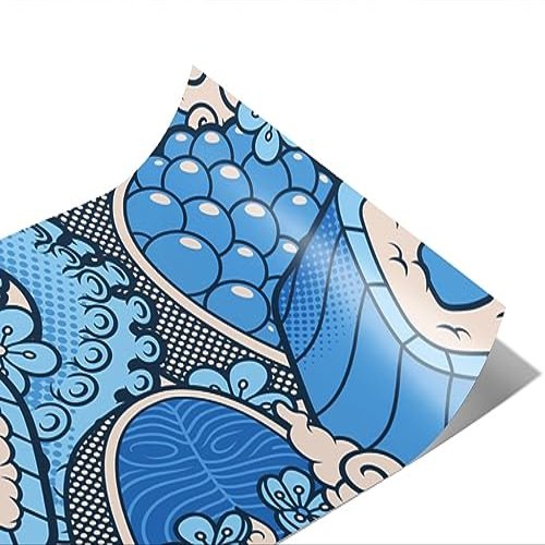 Rwraps Japanese Ocean Bounty Gloss Vinyl Film Wrap 59in x 11ft Vinyl