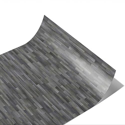 Rwraps Horizontal Strip Parquet Fogstone Stain Gloss Vinyl Film Wrap 59in x 30ft Vinyl Vehicle Car Film Sheet Roll