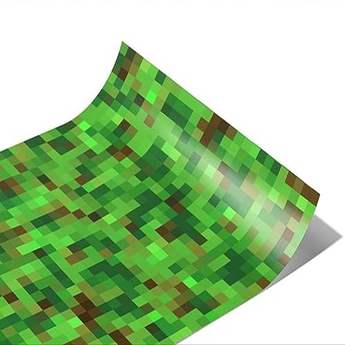Rwraps Green Pixel Praying Mantis Matte Vinyl Film Wrap 59in x 7ft Vinyl Vehicle Car Film Sheet Roll