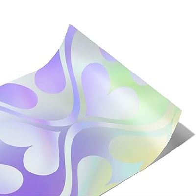 Rwraps Kitsch Heart Iridescent Charm Matte Vinyl Film Wrap 59in x 5ft Vinyl