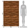 Rwraps Horizontal Strip Parquet Dark Mahogany Matte Vinyl Film Wrap 59in x 29ft Vinyl Vehicle Car Film Sheet Roll view 3