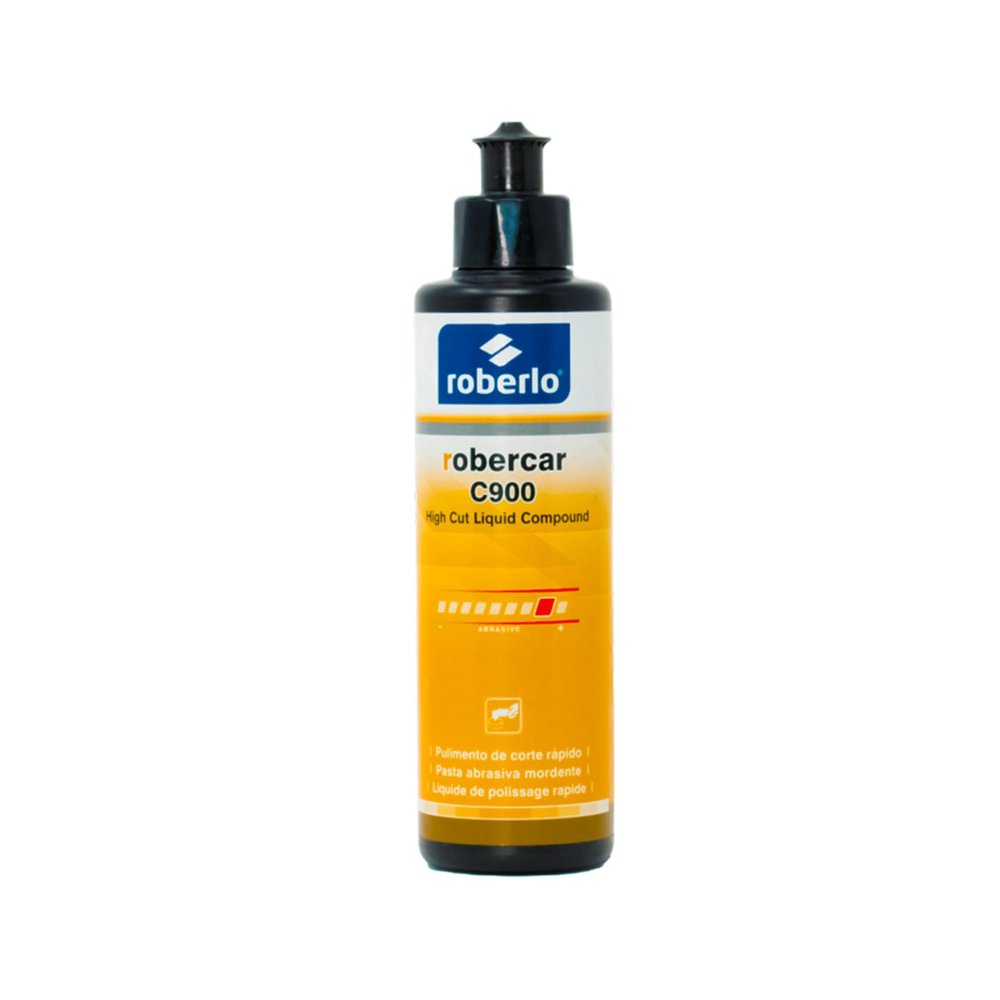 Roberlo ROBERCAR C900 High Cut Liquid Compound - 250ML Advanced Buffing Compound, Cutting Compound, and Polishing Compound for Automotive, High Performance Rubbing Compound
