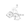 Mopar Horn And Bracket (68290864AB) view 2