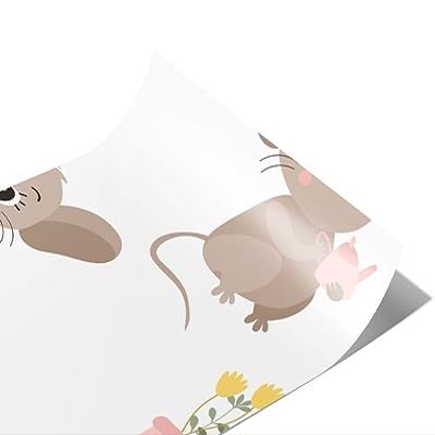 Rwraps Mouse Mousy Garden Gloss Vinyl Film Wrap 59in x 27ft Vinyl Vehicle Car Film Sheet Roll
