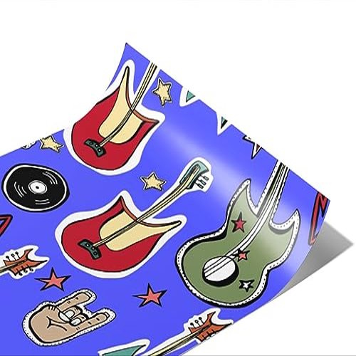 Rwraps Music Rock On Gloss Vinyl Film Wrap 59in x 26ft Vinyl Vehicle Car Film Sheet Roll