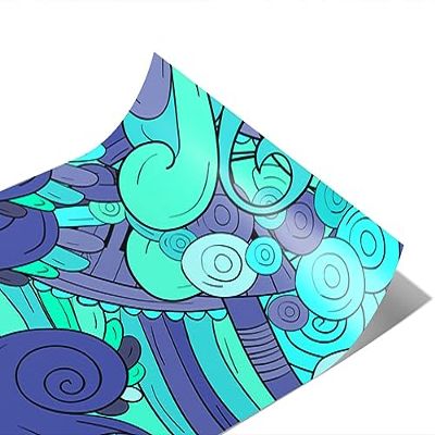 Rwraps Music Ocean Chords Matte Vinyl Film Wrap 59in x 13ft Vinyl Vehicle