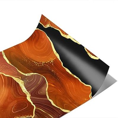 Rwraps Orange Agate Gemstone Burnt Umber Matte Vinyl Film Wrap 59in x 17ft Vinyl Vehicle Car Film Sheet Roll