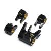 TREAL Brass Axle Tube Link Mount Set Shocks Mounts (4) Weight Upgrades for 1/10 SCX10 PRO view 1