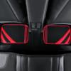 CAR PASS Red Edge Leather Car Floor Mats, Universal Waterproof Car Mats with Double Stitch Line and Anti-Slip Backing Design, for Cute Girly Women, Fit 95% Automotive,SUVs,Sedan,Vans (Black and Red) view 4