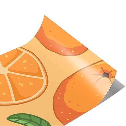 Rwraps Orange Drink Tang Gloss Vinyl Film Wrap 59in x 23ft Vinyl Vehicle Car Film Sheet Roll