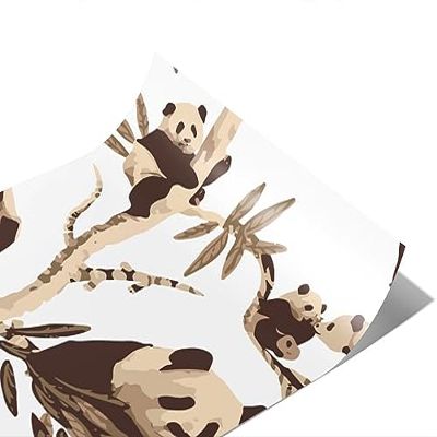 Rwraps Panda Lazing About Gloss Vinyl Film Wrap 59in x 19ft Vinyl Vehicle Car Film Sheet Roll