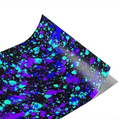 Rwraps Paint Splatter Dark Skies Matte Vinyl Film Wrap 59in x 13ft Vinyl