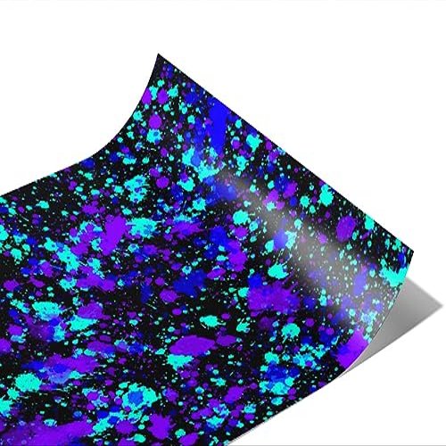 Rwraps Paint Splatter Dark Skies Matte Vinyl Film Wrap 59in x 13ft Vinyl