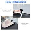 zipelo Hat Mounts for Car, Cowboy Hat Holder Rack with Suction Cup and Handmade Rope, Car Accessories, Universal Cowboy Hat Hanger for SUV Truck Vehicle Home, Keeps Your Hat On The Dash (Yellow) view 3