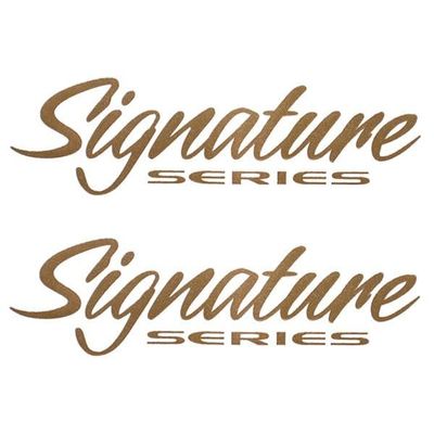 Boat Signature Decals 111435 | 7 1/8 Inch Gold (Pair)