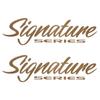 Boat Signature Decals 111435 | 7 1/8 Inch Gold (Pair) view 1