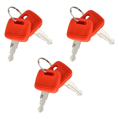 Neeseelily 6 PCS Heavy Equipment Ignition Key RE71557 RE183935 RE43492 Compatible with John Deere Tractor 110 TLB 3120 3203 3320 3520 3720 4105 4120 4210 4310 4320 4410 4510 4520 4610 4710 5045D