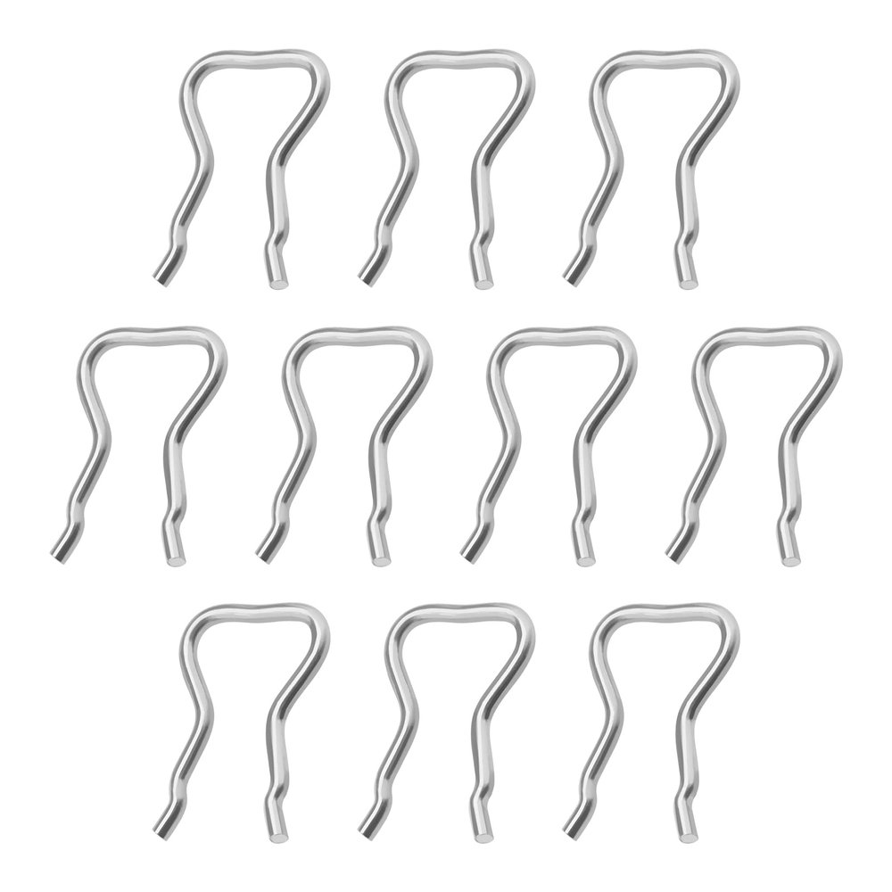 Micro Traders 10PCS Common Rail Injector Return Leak Off Pipe Clips F00VC22003 F00RJ00322 Replacement Fuel Injector Steel Metal Retaining Clips