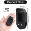 Jawfait Remote Case for Viper, Soft Silicone Car Key Case Shell, Protective Fob Cover with Button, Non-Toxic Keyless Entry Remote Control Replacement for Viper #4706 5706 7351V 7752V 7756V (Black) view 3