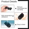 Jawfait Remote Case for Viper, Soft Silicone Car Key Case Shell, Protective Fob Cover with Button, Non-Toxic Keyless Entry Remote Control Replacement for Viper #4706 5706 7351V 7752V 7756V (Black) view 4