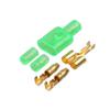 GatherTOOL 10/20/50sets 4.0 Bullet Terminal 1 : 2 Green Car Electrical Wire Connector Diameter 4mm Male + Female (Color : 10sets) view 1